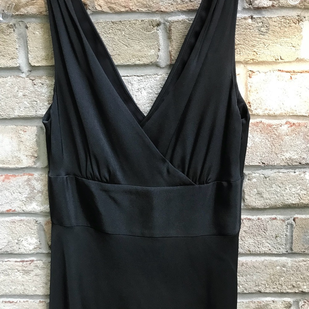 J Crew black silk dress